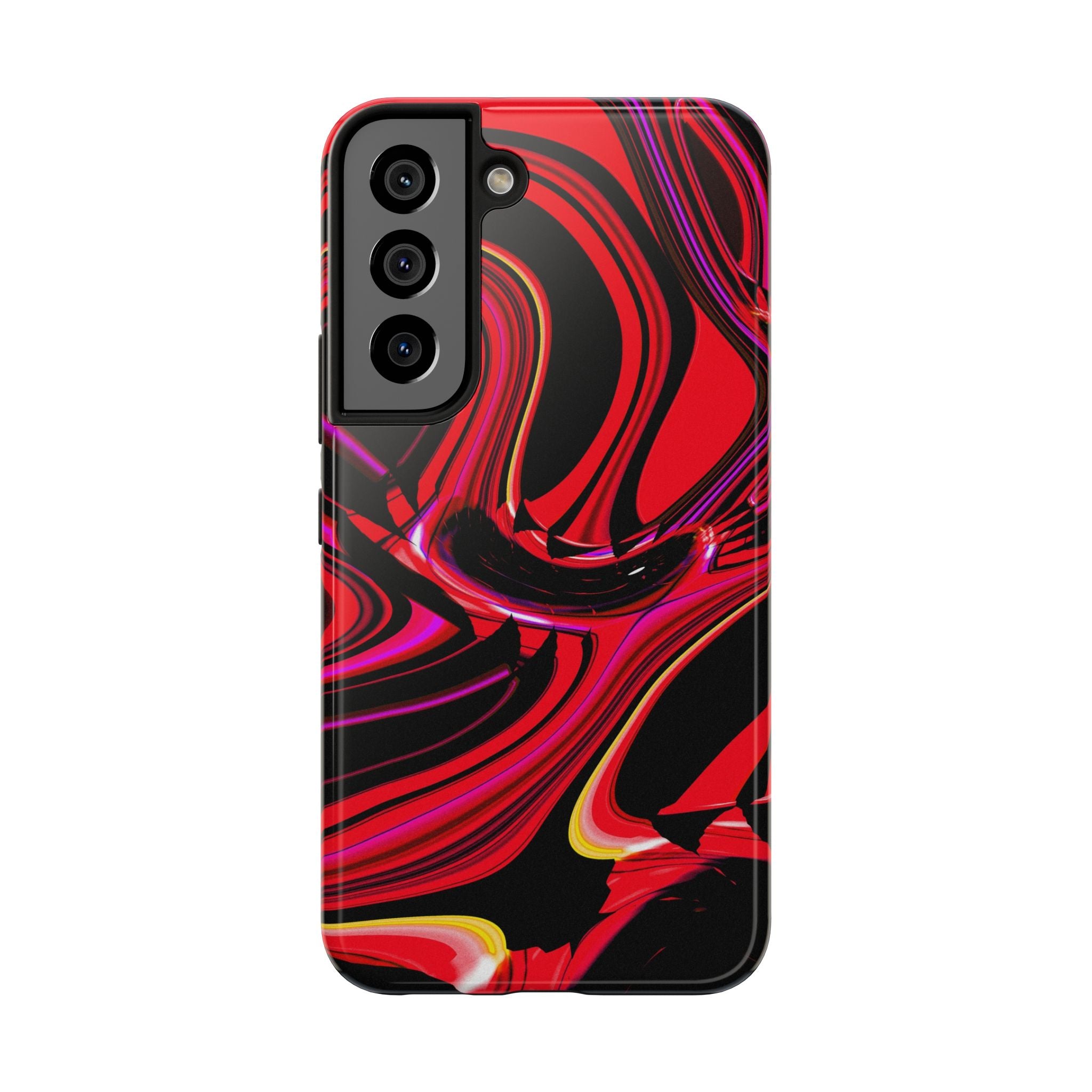 Red Liquid "Glitch" Abstract Case | DEVOR Exclusive