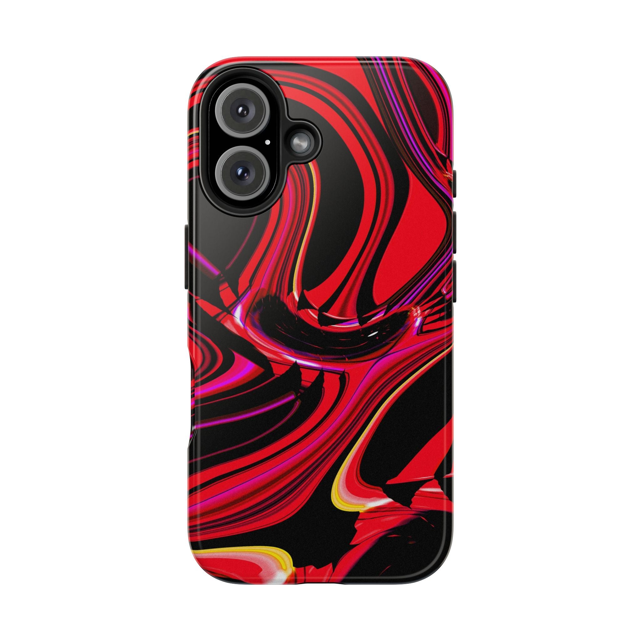 Red Liquid "Glitch" Abstract Case | DEVOR Exclusive