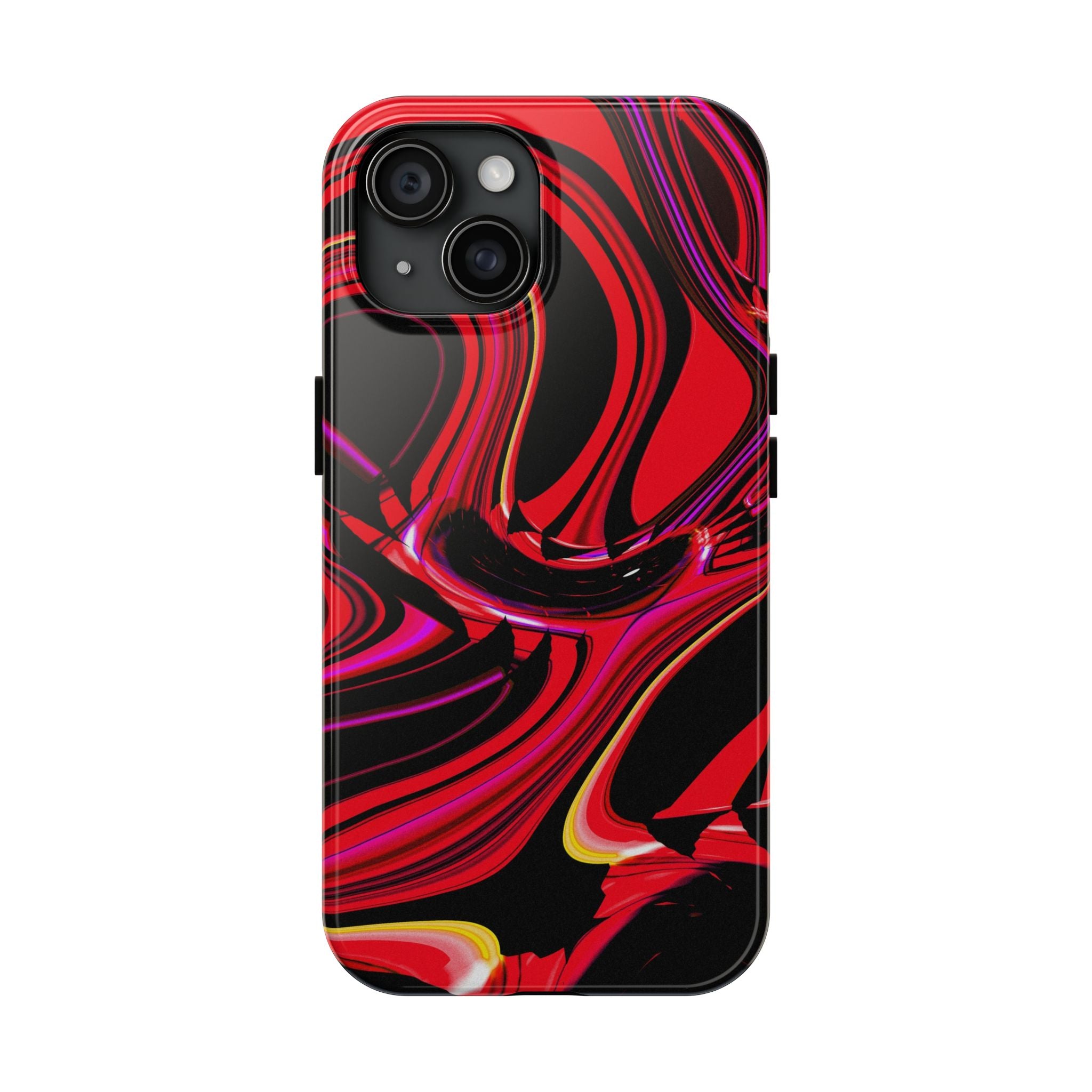 Red Liquid "Glitch" Abstract Case | DEVOR Exclusive