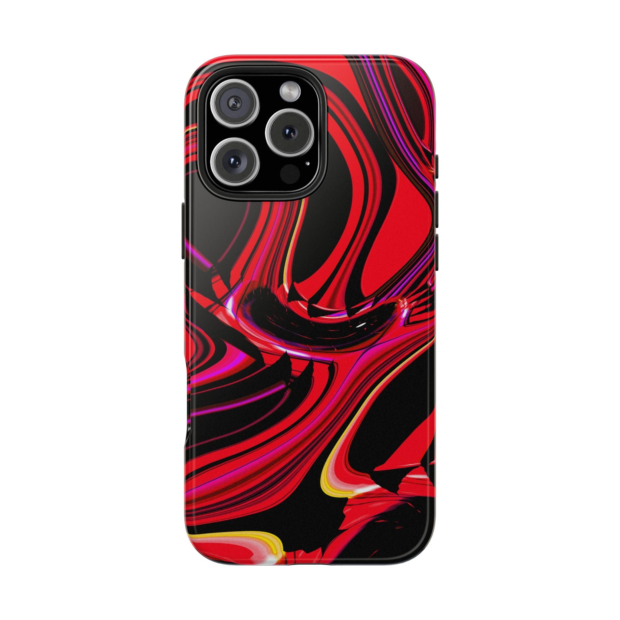 Red Liquid "Glitch" Abstract Case | DEVOR Exclusive
