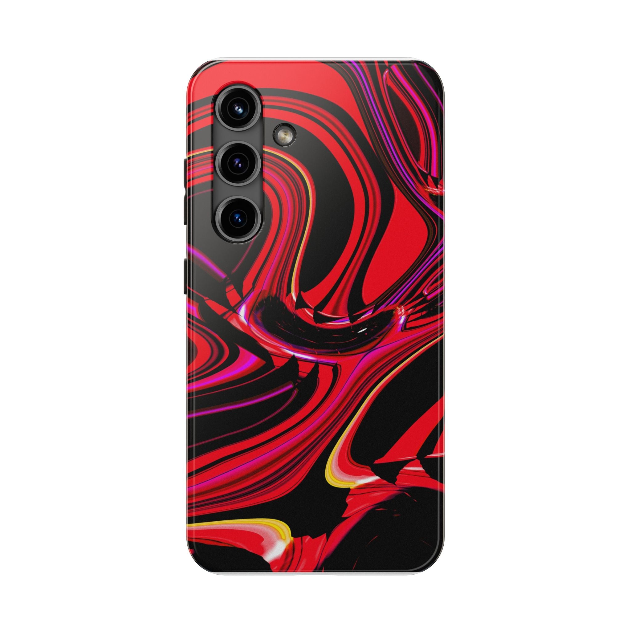 Red Liquid "Glitch" Abstract Case | DEVOR Exclusive